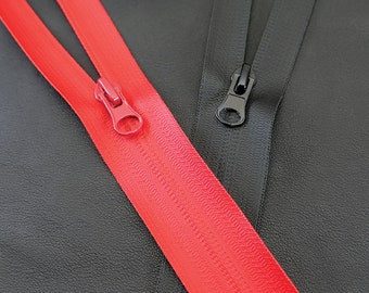 Matte Finish Water Repellent Nylon #7 Coil Zipper *Custom Cut to Length*