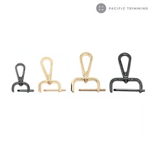 Detachable Snap Hook Swivel Clasp with Screw Bar