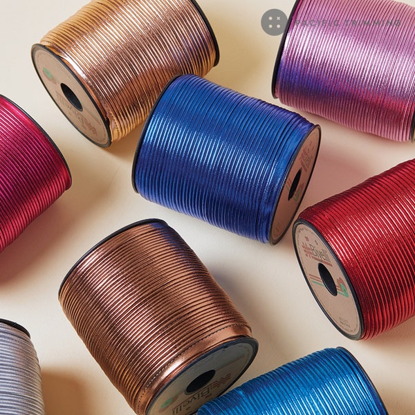 Biyelli 1/2" Metallic Foil Piping Tape Multiple Colors