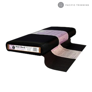 HeatnBond Ultra Soft Woven Fusible for Batik Fabrics Black 19 inch Wide