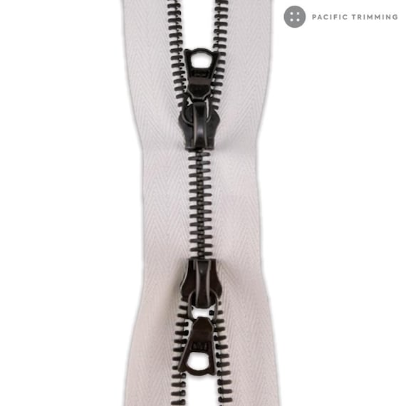 Riri M8 Two Way Gunmetal Teeth Metal Zipper *custom Cut to