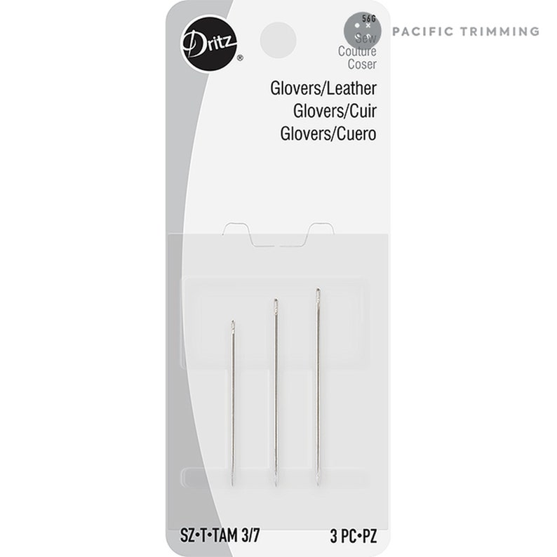 Dritz 3 Glover/Leather Hand Needles