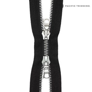 riri M4 Two Way Nickel Teeth Metal Zipper *Custom Cut to Length*