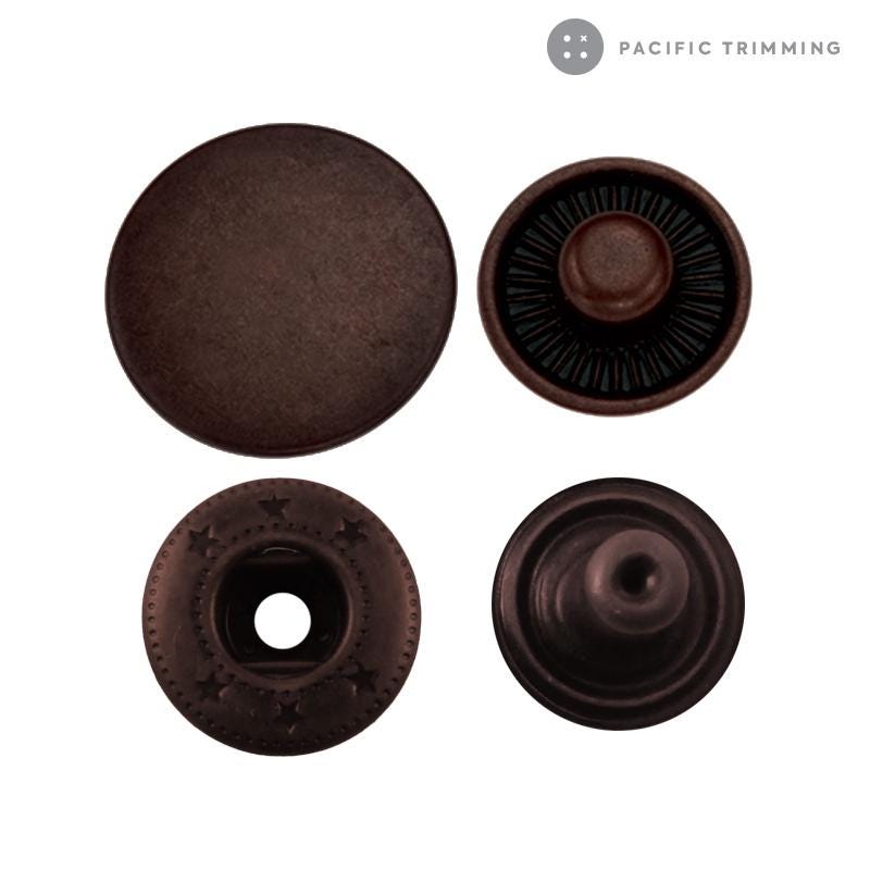 Snap Sizes Spring Premium Quality Standard Spring Snap Fastener Multiple Colors and Sizes ...