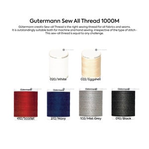 Gutermann Sew All Thread 1000M 6 Colors