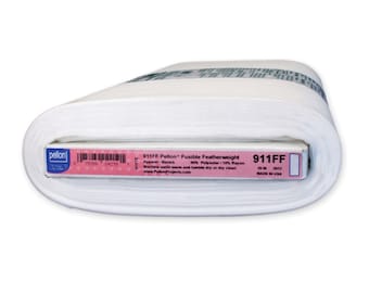 Pellon Fusible Featherweight Interfacing 20 inch Wide White and Charcoal