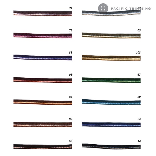 Poly Lurex Cord 5mm Copper Color