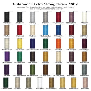 Gutermann Extra Starker Faden 100M Mehrere Farben
