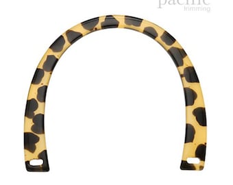 Acrylic Leopard Horse Shoe Handle 7 3/8"x6 5/8" : 170946HD