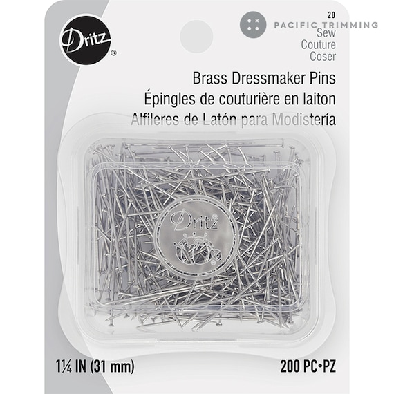 1-1/4-Inch by Dritz Dritz 200-Piece Brass Dressmaker Pins 