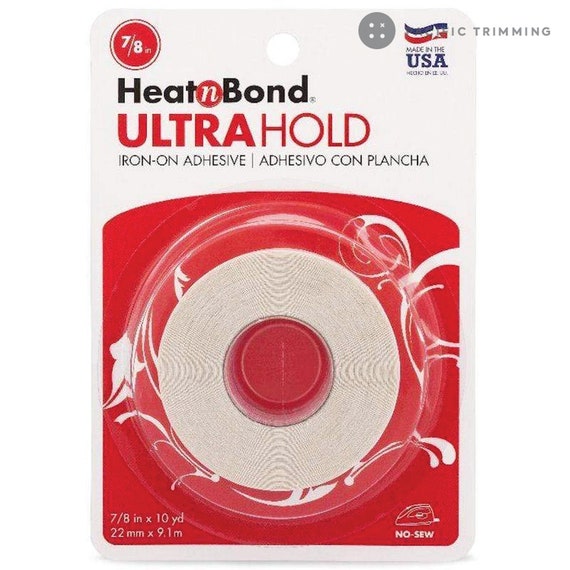  HeatnBond UltraHold Iron-On Adhesive, 5/8 Inch x 10 Yards, Black