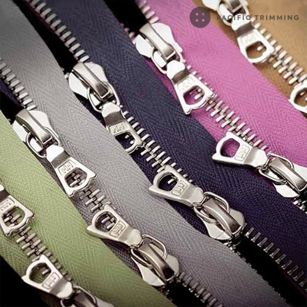 riri M4 Two Way Nickel Teeth Metal Zipper *Custom Cut to Length*