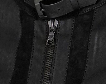 riri M4/M6 One & Two Way Black Teeth Metal Zipper *Custom Cut to Length*