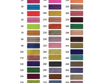Elástico plegable de satén de 5/8" (varios colores)