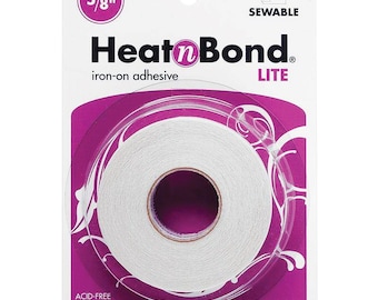 HeatnBond Lite Iron-On Adhesive Tape, 5/8 in x 10yds