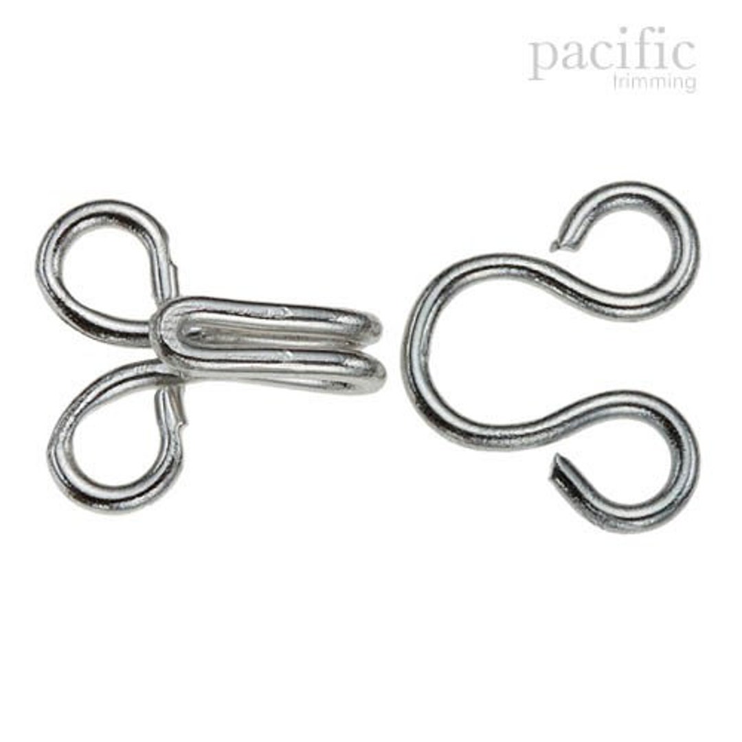 12mm X 6mm Hook & Eye : 190001HE 5 Sets 