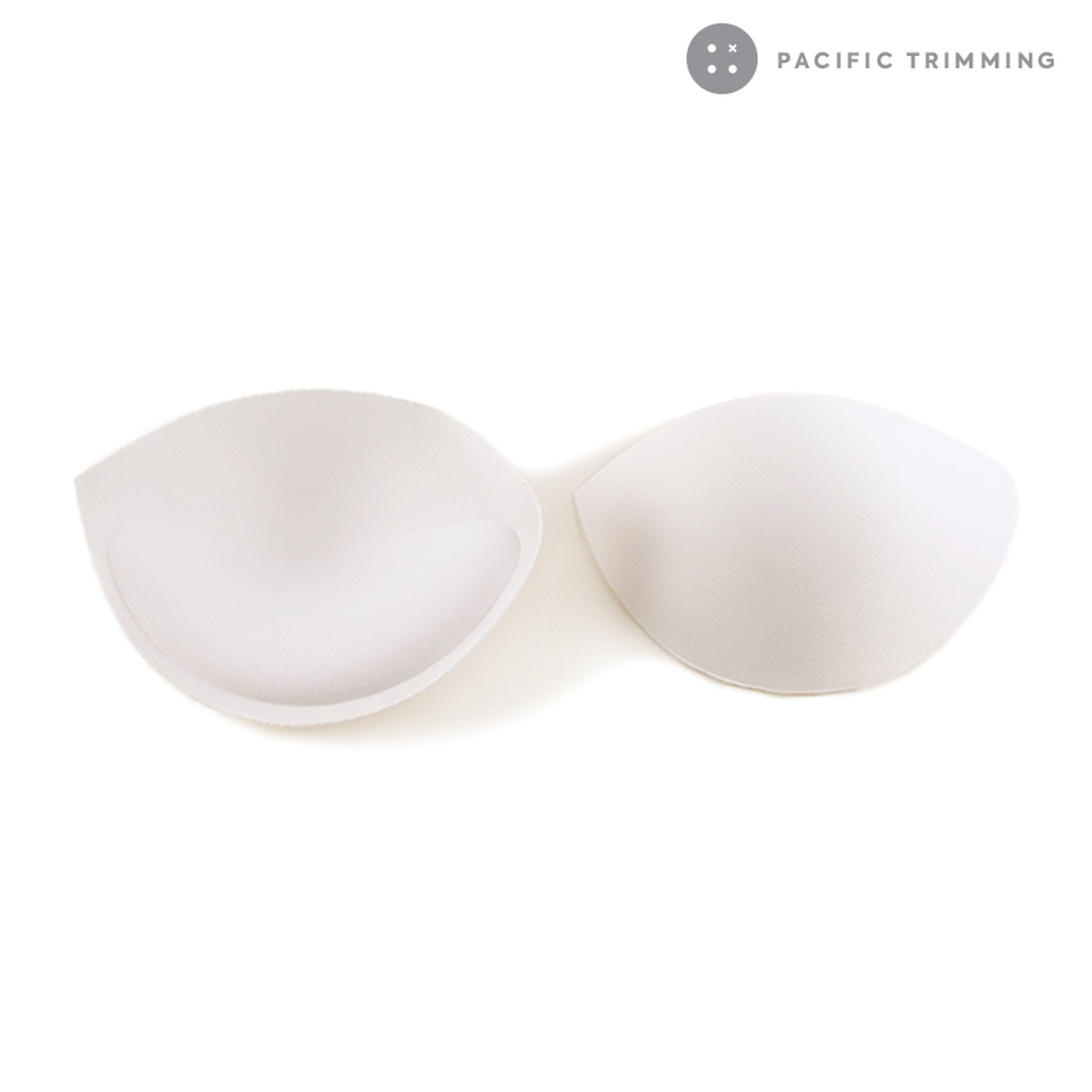 Size D or DD Molded White Sew in Bra Cups Foam Bra Cups White Cups Sew in Bra  Cups molded Style With Pre-made Slits for Sewing In 