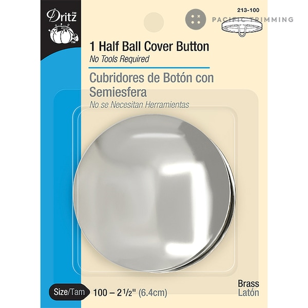 Dritz 2 1/2 Zoll Half Ball Cover Button - 1 Stück