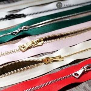 riri M4 & M6 One Way Satin Special Tape Zipper *Custom Cut to Length*