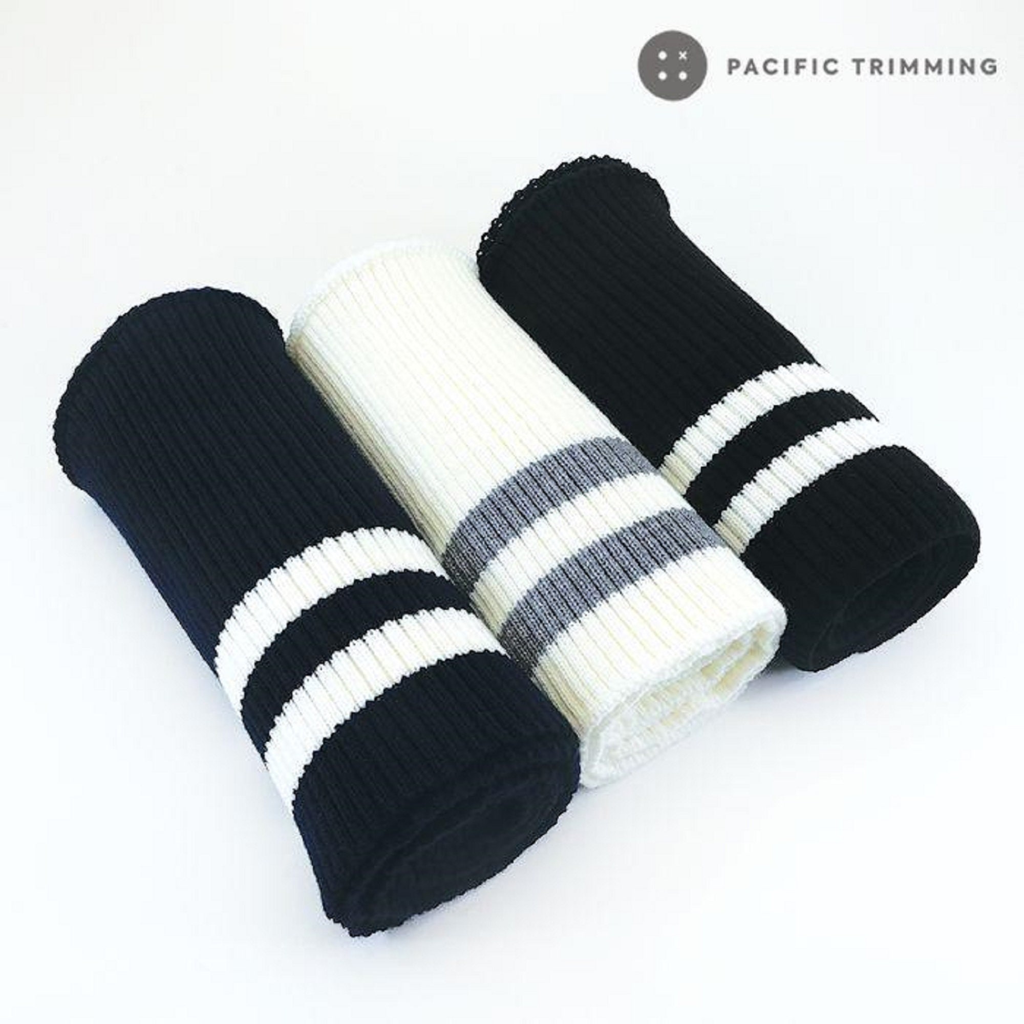 Chunky Two Line Striped Rib Knit Multiple Colors - Etsy