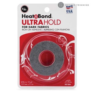 Taśma klejąca HeatnBond UltraHold do prasowania na ciemne tkaniny, 5/8 cala x 10 jardów