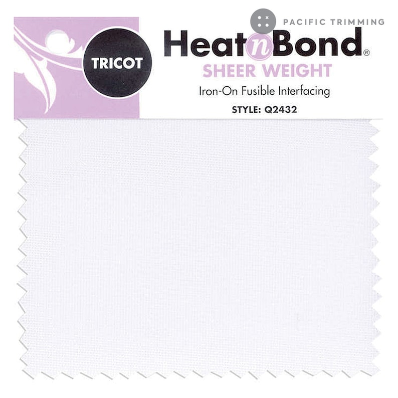 HeatnBond Sheer Weight Tricot Fusible, White 20 inch Wide