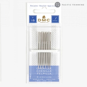 DMC Chenille Needles Multiple Sizes - Size 18, Size 18 - 22, Size 20, Size 22, Size 24