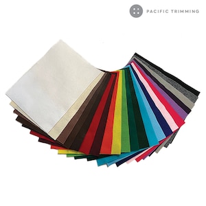 Soft Felt Fabric Sheet 9&quot; x 12&quot; Multiple Colors *Made in USA*