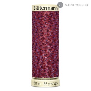 Gutermann Metallic Thread 50M Multiple Colors