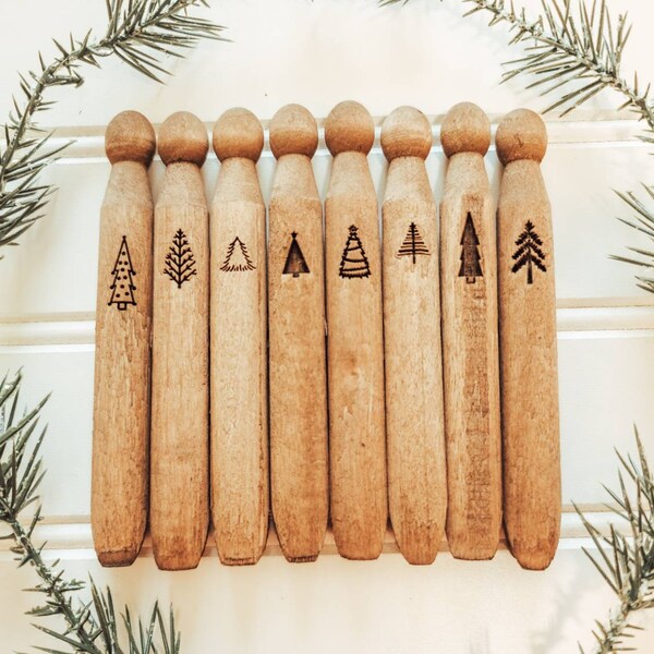 Clothespins Christmas Etsy