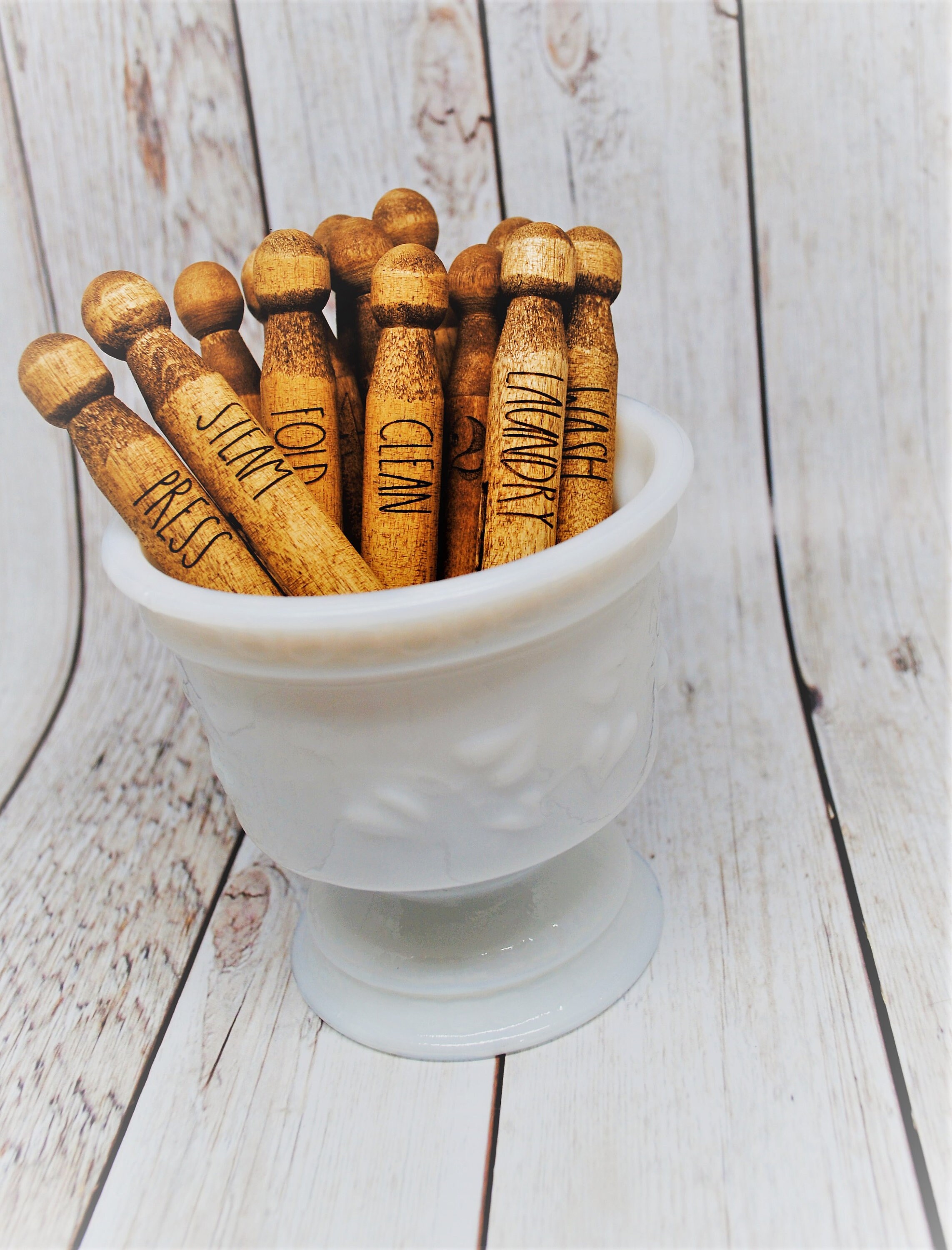 Vintage Inspired Clothespins - Split Clothespins - Rae Dunn Inspired …