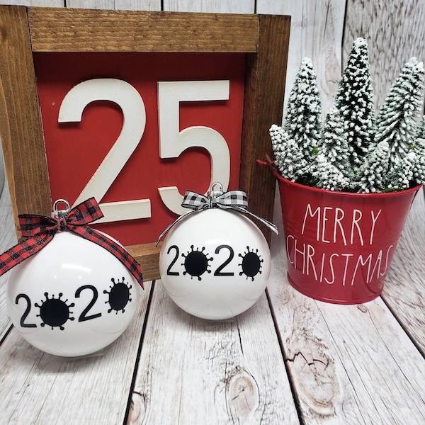 2020 Christmas Ornament, Corona Christmas, Covid Christmas, Coronavirus, Christmas Humor, Funny 2020 Ornament, White Elephant Gift, 2020