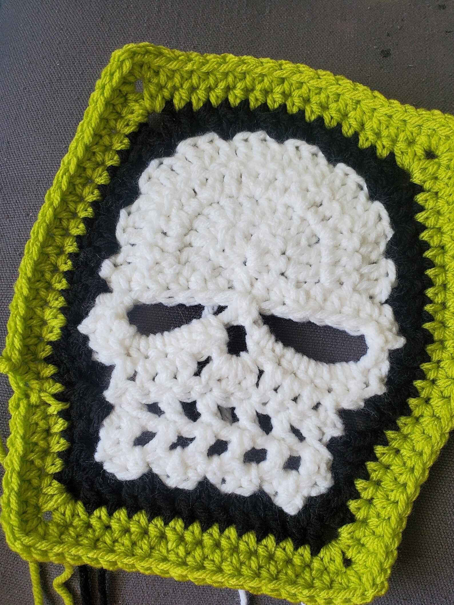 Crochet Skull Blanket Skull Gift Handmade Blanket Skull Etsy