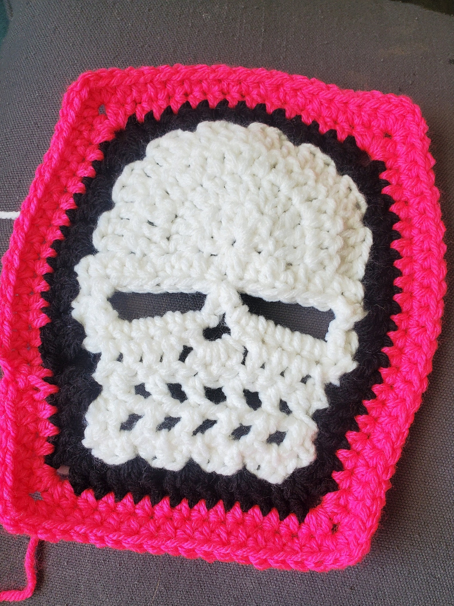 Crochet Skull Blanket Skull Gift Handmade Blanket Skull Etsy
