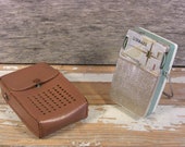 Vintage Linmark 8 Transistor Portable Radio Leather Case Model T-80 For Parts or Repair 1960s Japan