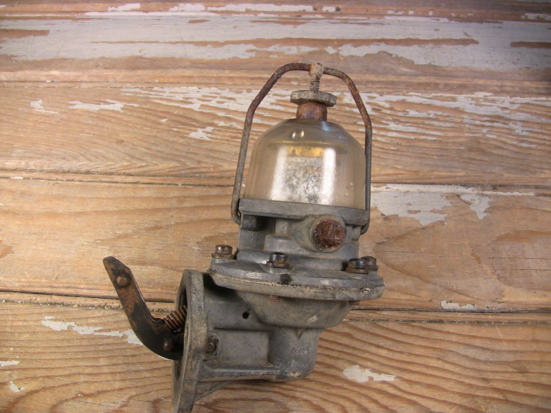Vintage Used AC Fuel Pump Glass Bowl Filter Made in USA Pat Etsy