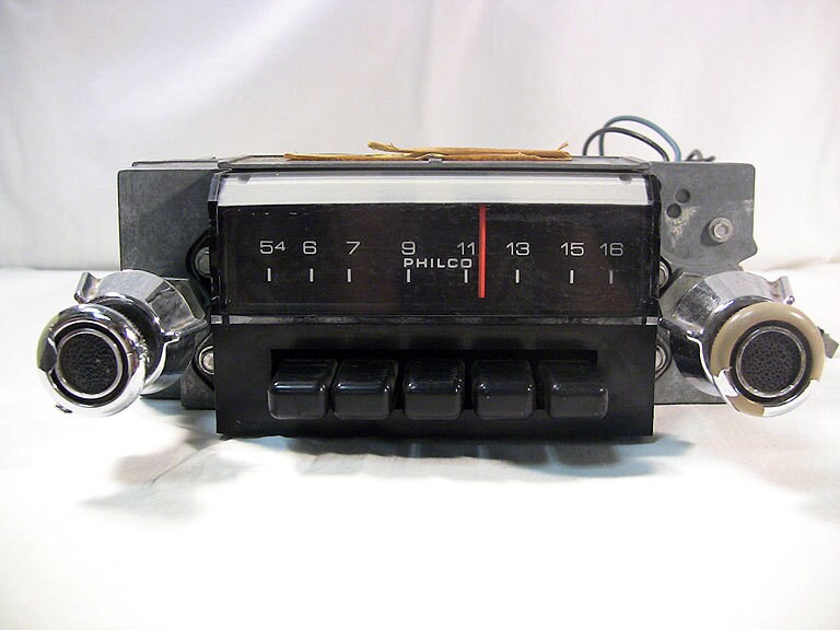 Vintage InDash Car Radio Ford Philco Push Button 1960s70s Etsy