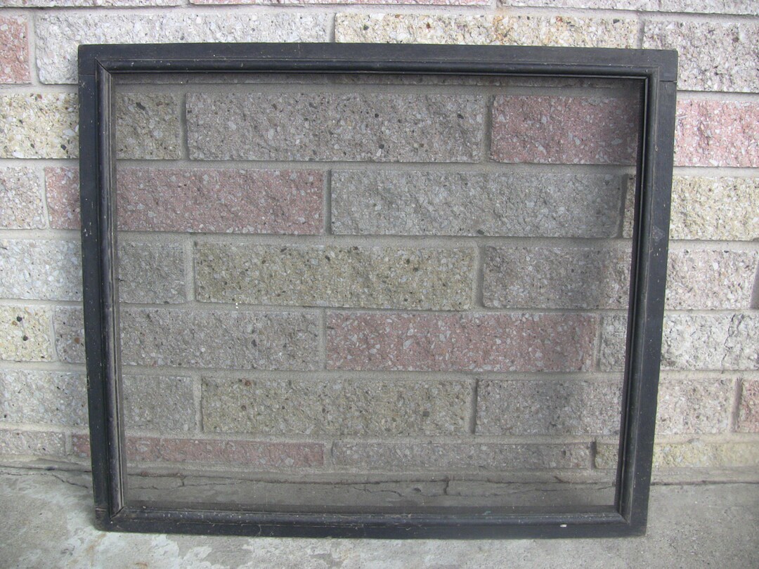 Antique Wooden Window Screen Farmhouse Decor Architectural Salvage