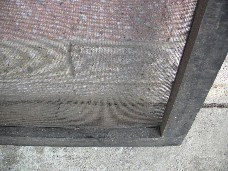 Antique Wooden Window Screen Farmhouse Decor Architectural Salvage