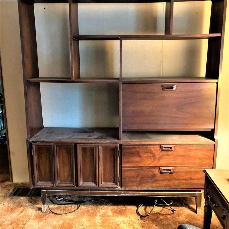 Mid Century Bookcase - Etsy