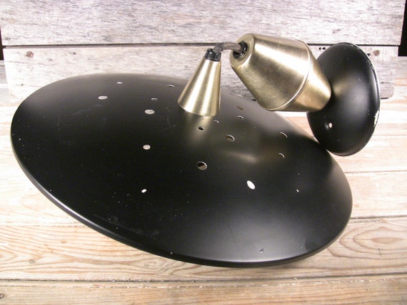mid century pull down light