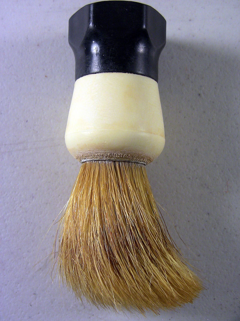 Vintage Badger Hair Shaving Brush Bakelite Handle Vintage Etsy
