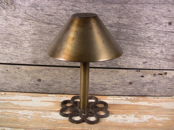Vintage Brass Spring Loaded Candle Holder Nonelectric Lamp Vintage Brass Spring Loaded Candle, Candle Lamp Shade Holder