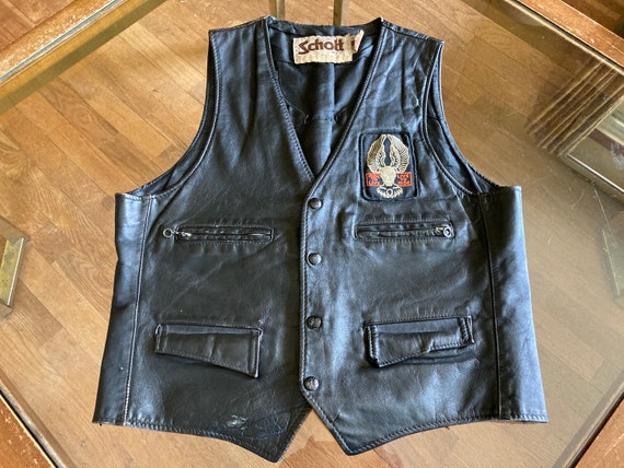 Vintage Harley Davidson Black Leather 