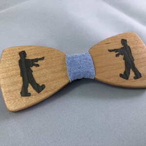Zombie Wood Bow Tie Groomsman Wedding