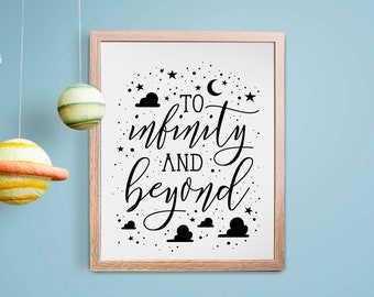 | d’impression vers l’infini Citation de l’histoire | | d’impression de jouets Nuages de pièce | Andy | | Cloud Art Decor Au-delà de la | des signes TÉLÉCHARGER Imprimer | 3 Tailles