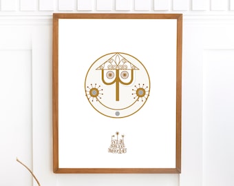 Impresión de reloj de mundo pequeño / It's A Small World Ride / Letrero de atracción / Decoración de mundo pequeño / Póster de fantasía / Arte de reloj / DESCARGAR / 3 tamaños