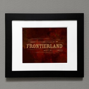 Frontier Print / Land Watercolor / Frontier Painting / Decoración de carteles de atracciones / Frontier Art / Magic Home Decor / Descargar / 3 tamaños