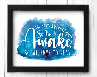 Frozen Film Quote Art Print Poster Present Decorative Item Frozen Film Quote Art Print Poster Present Decorative Item