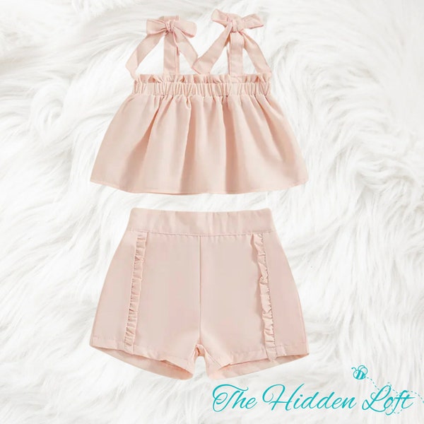 girl’s shorts outfit toddler girl shorts outfit girls dressy shorts outfit shorts set summer outfit crop top for girls